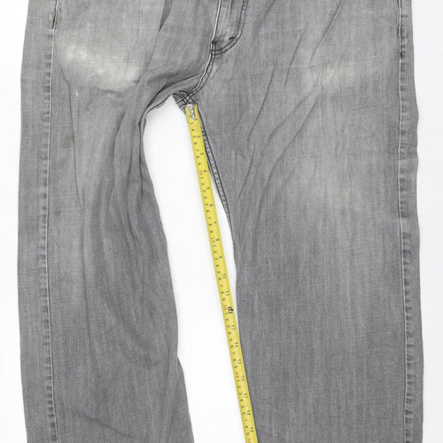 Levi's 569 Men's Grey Straight Fit Denim Jeans 40x32 Regular