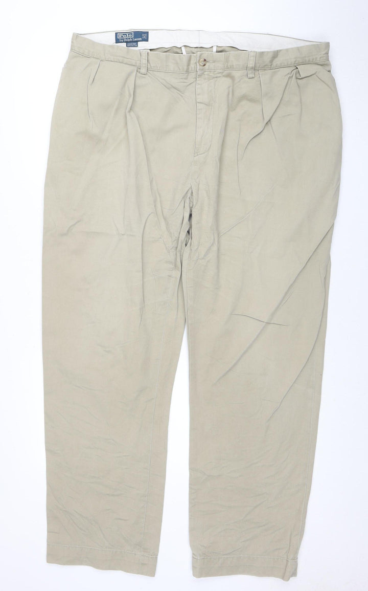 Polo Ralph Lauren Men's Beige Chino Trousers 42x32 Regular Fit