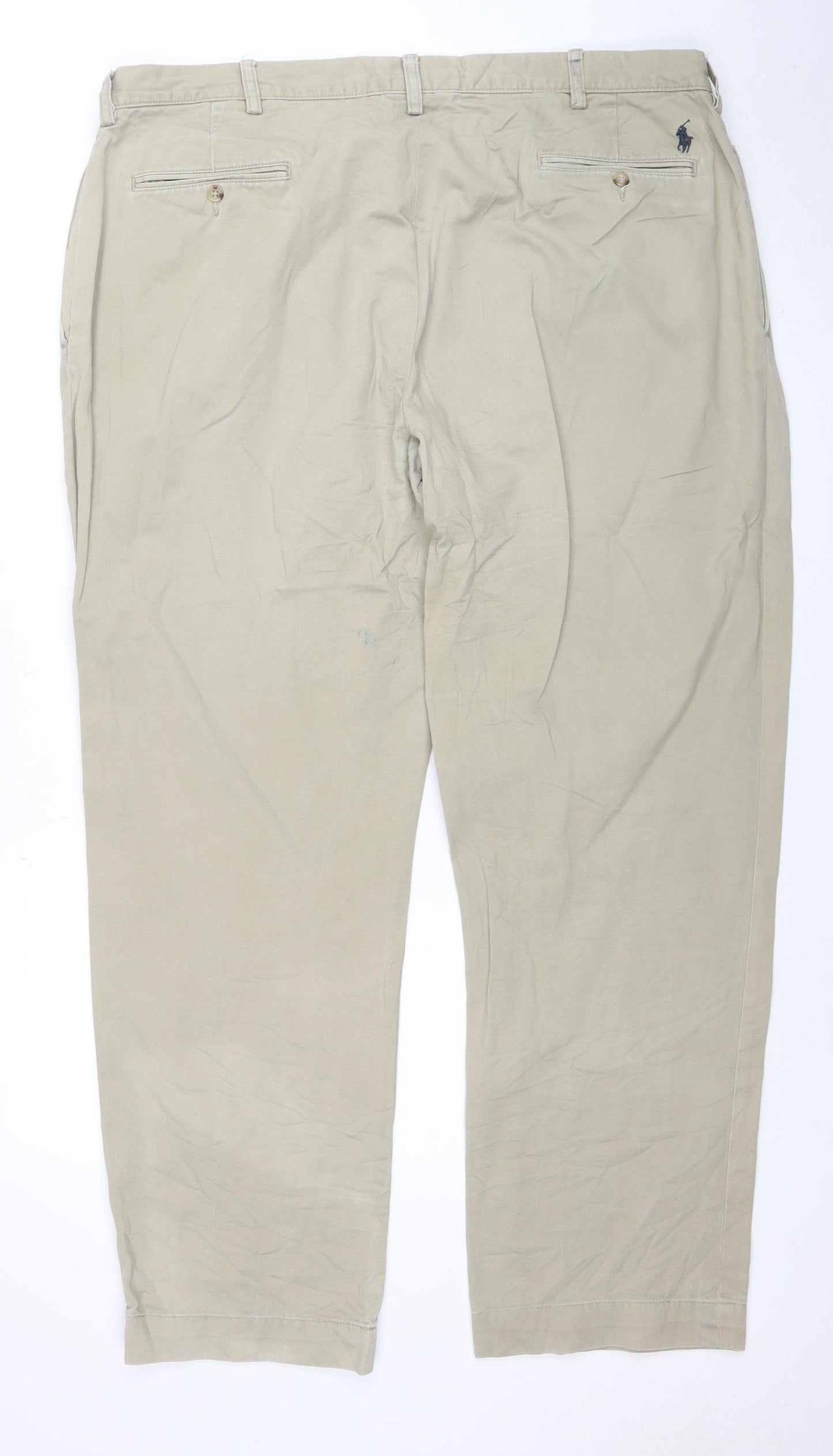 Polo Ralph Lauren Men's Beige Chino Trousers 42x32 Regular Fit