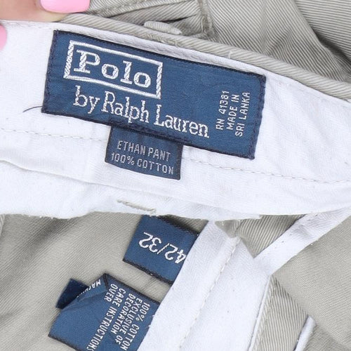 Polo Ralph Lauren Men's Beige Chino Trousers 42x32 Regular Fit