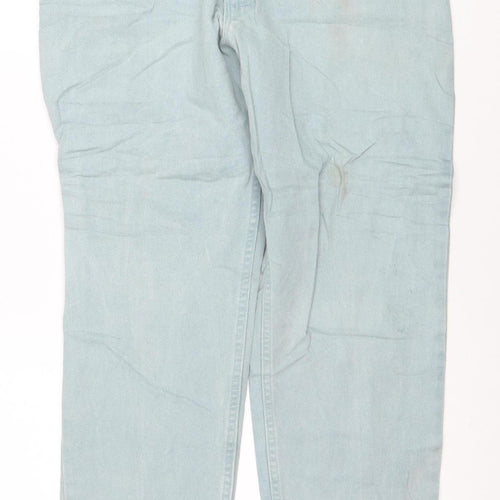 Wrangler Women’s Blue 14 Straight Leg Denim Jeans 32L 100% Cotton