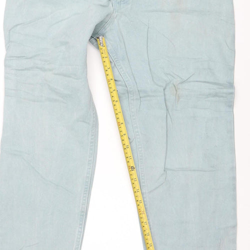 Wrangler Women’s Blue 14 Straight Leg Denim Jeans 32L 100% Cotton
