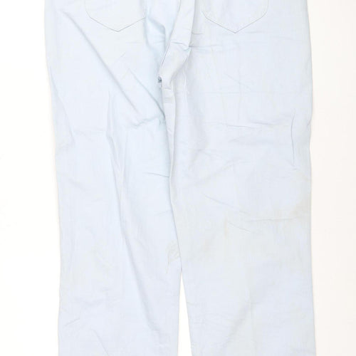 Lee Women's Blue Relaxed Straight Leg Jeans Size 12