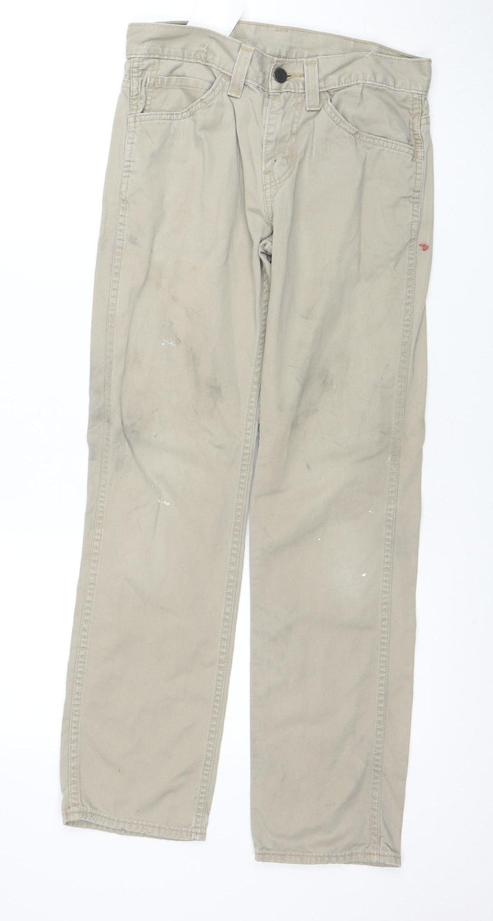 Levi’s 511 Men’s Beige Slim Fit Jeans W28 L30 Cotton Denim
