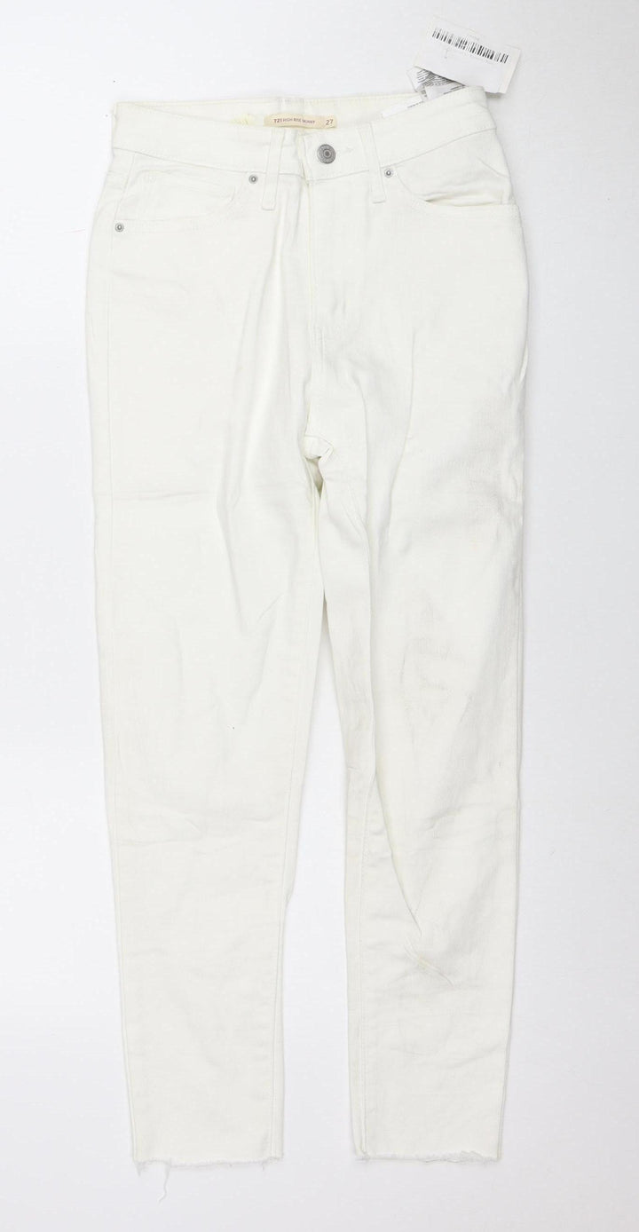 Levi's Women White 721 High Rise Skinny Jeans Size 27