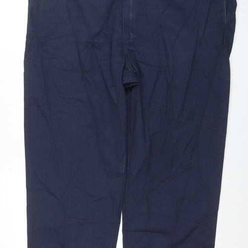 Dickies Men's Blue 44x32 Regular Fit Work Chino Trousers