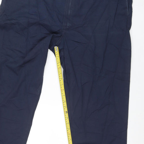 Dickies Men's Blue 44x32 Regular Fit Work Chino Trousers