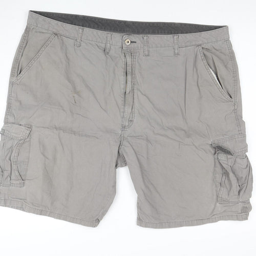 Wrangler Men’s Grey Cotton Cargo Shorts Size 46 Regular Fit