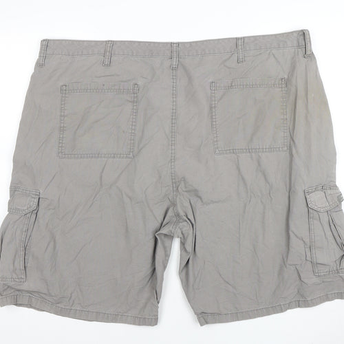 Wrangler Men’s Grey Cotton Cargo Shorts Size 46 Regular Fit
