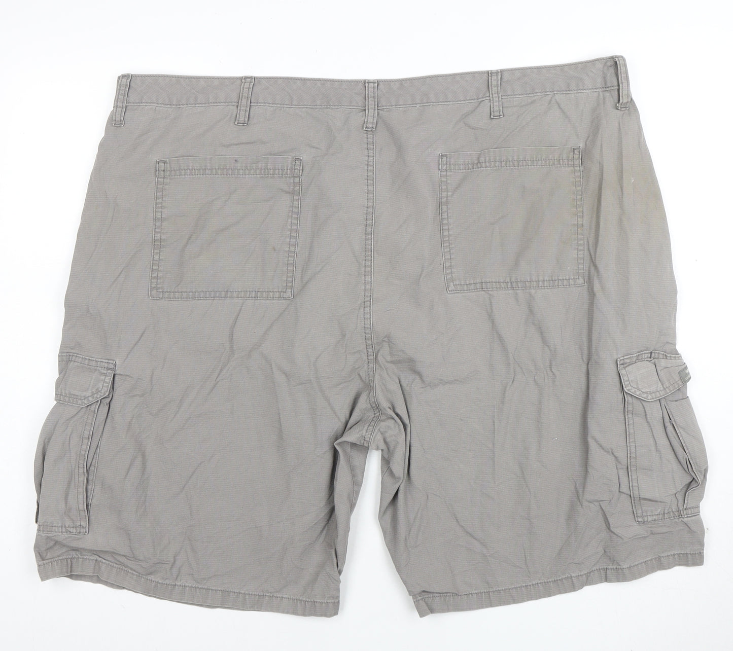 Wrangler Men’s Grey Cotton Cargo Shorts Size 46 Regular Fit