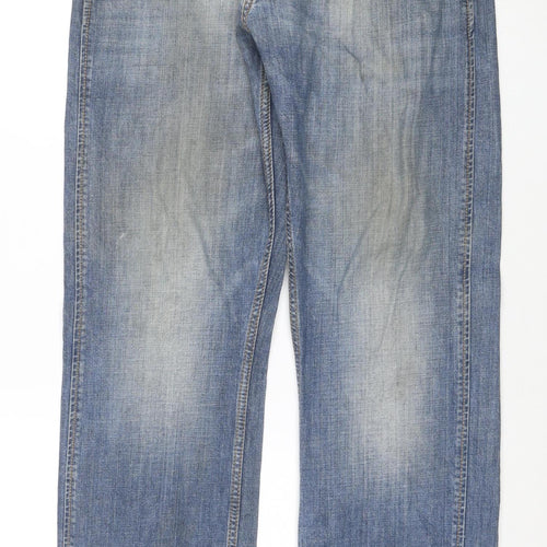 Wrangler Retro Men's Blue Slim Straight Denim Jeans W34 L32