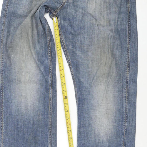 Wrangler Retro Men's Blue Slim Straight Denim Jeans W34 L32
