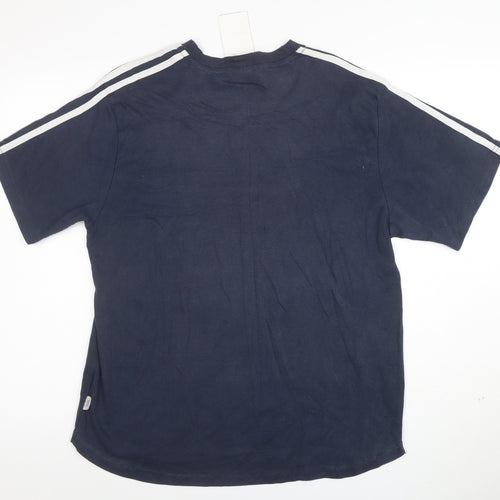 Lonsdale Men’s Blue Crew Neck Short Sleeve Cotton T-Shirt M