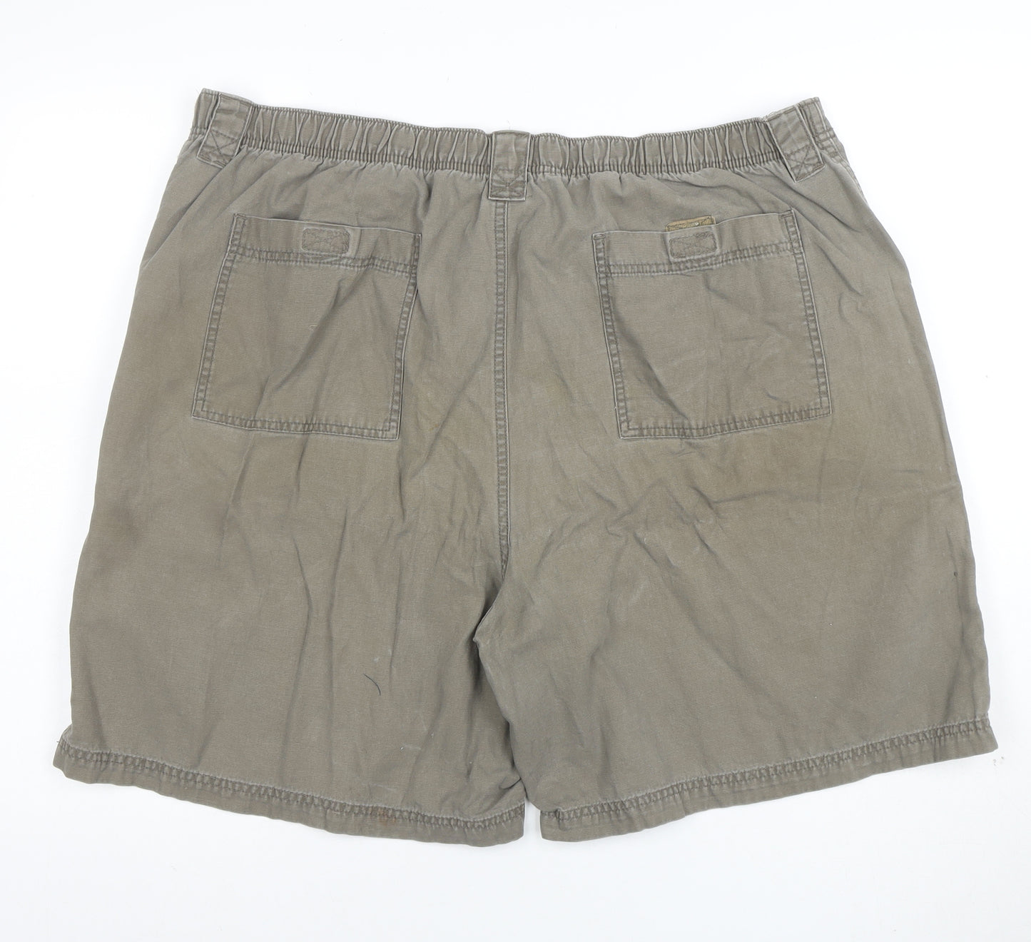 Wrangler Men's Brown Cargo Shorts Size 46 Relaxed Fit Cotton