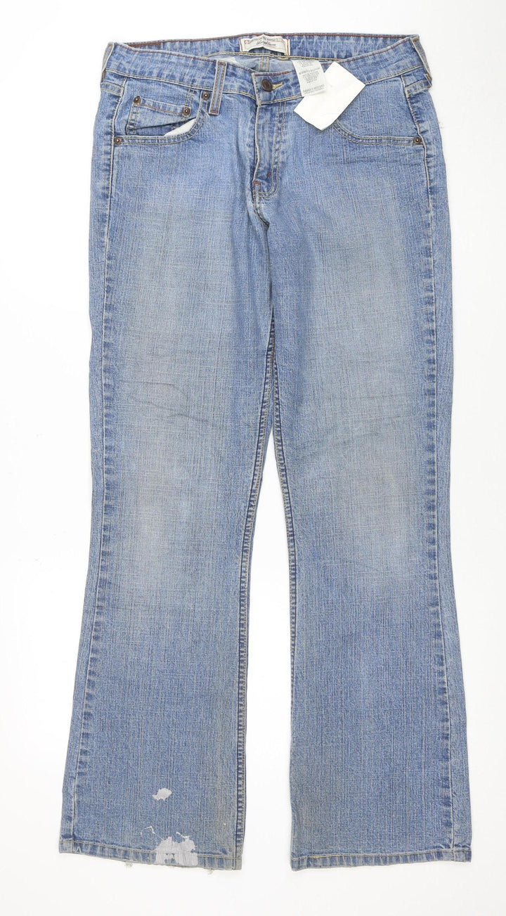 Levi Strauss Men's Blue Stretch Low Rise Bootcut Denim Jeans S