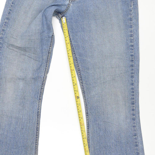 Levi Strauss Men's Blue Stretch Low Rise Bootcut Denim Jeans S