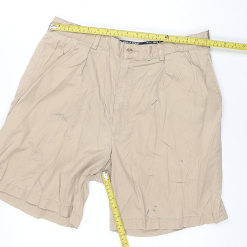 Polo Golf Men’s Beige Chino Shorts Size 36 Regular Fit Cotton