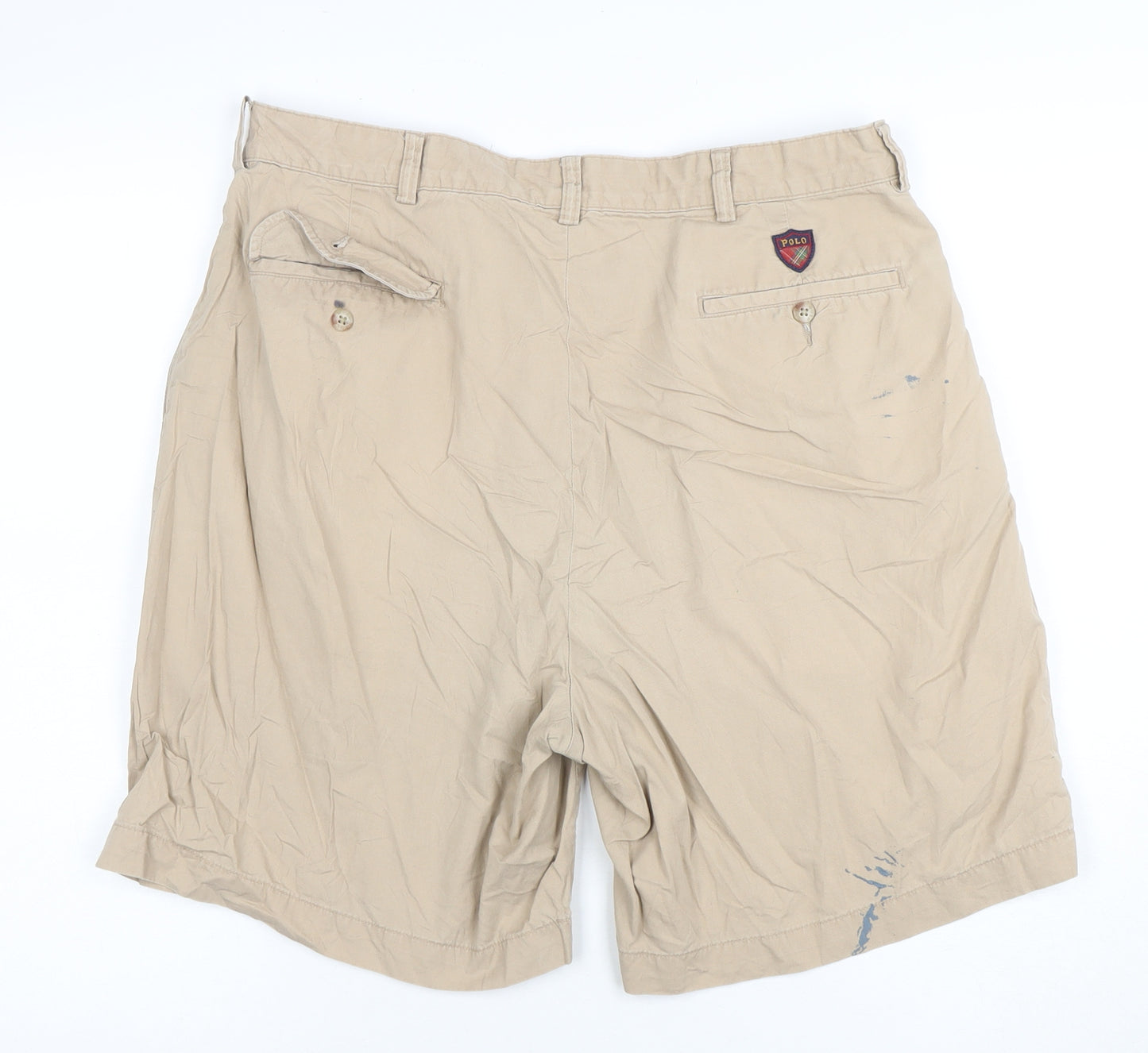 Polo Golf Men’s Beige Chino Shorts Size 36 Regular Fit Cotton