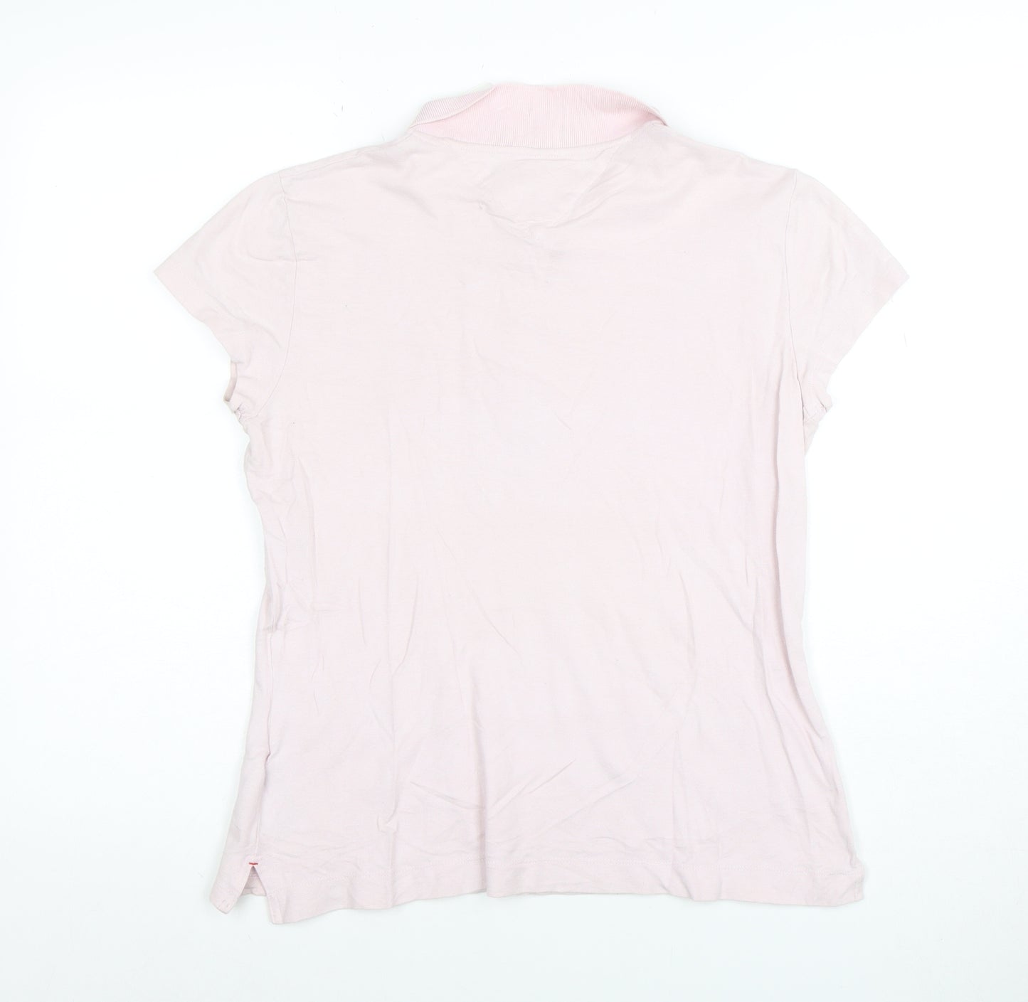 Tommy Hilfiger Women's Pink Slim Fit Cotton Polo Shirt XL
