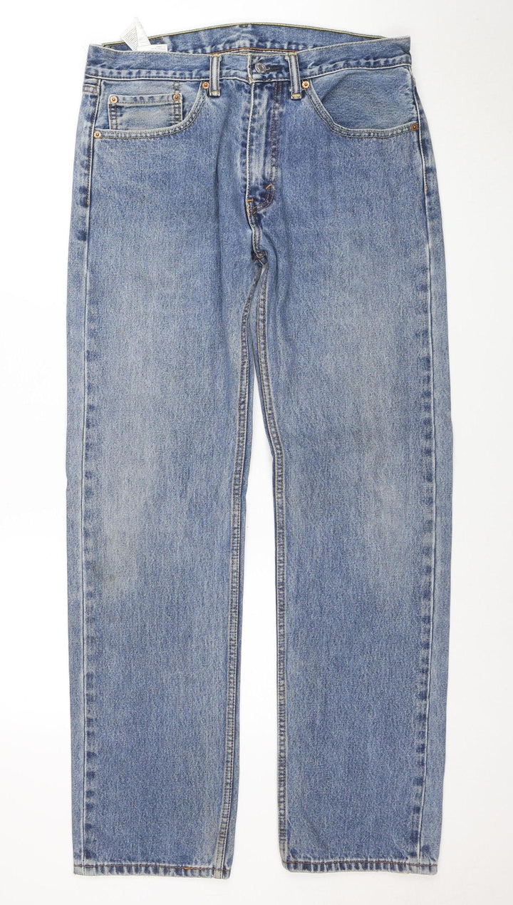 Levi Strauss & Co Men's Blue 505 Straight Denim Jeans W34 L34
