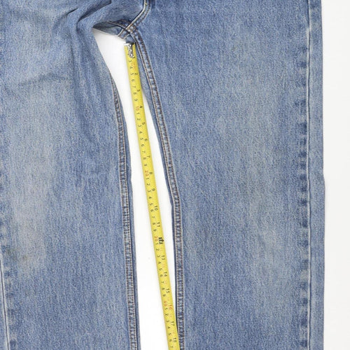 Levi Strauss & Co Men's Blue 505 Straight Denim Jeans W34 L34