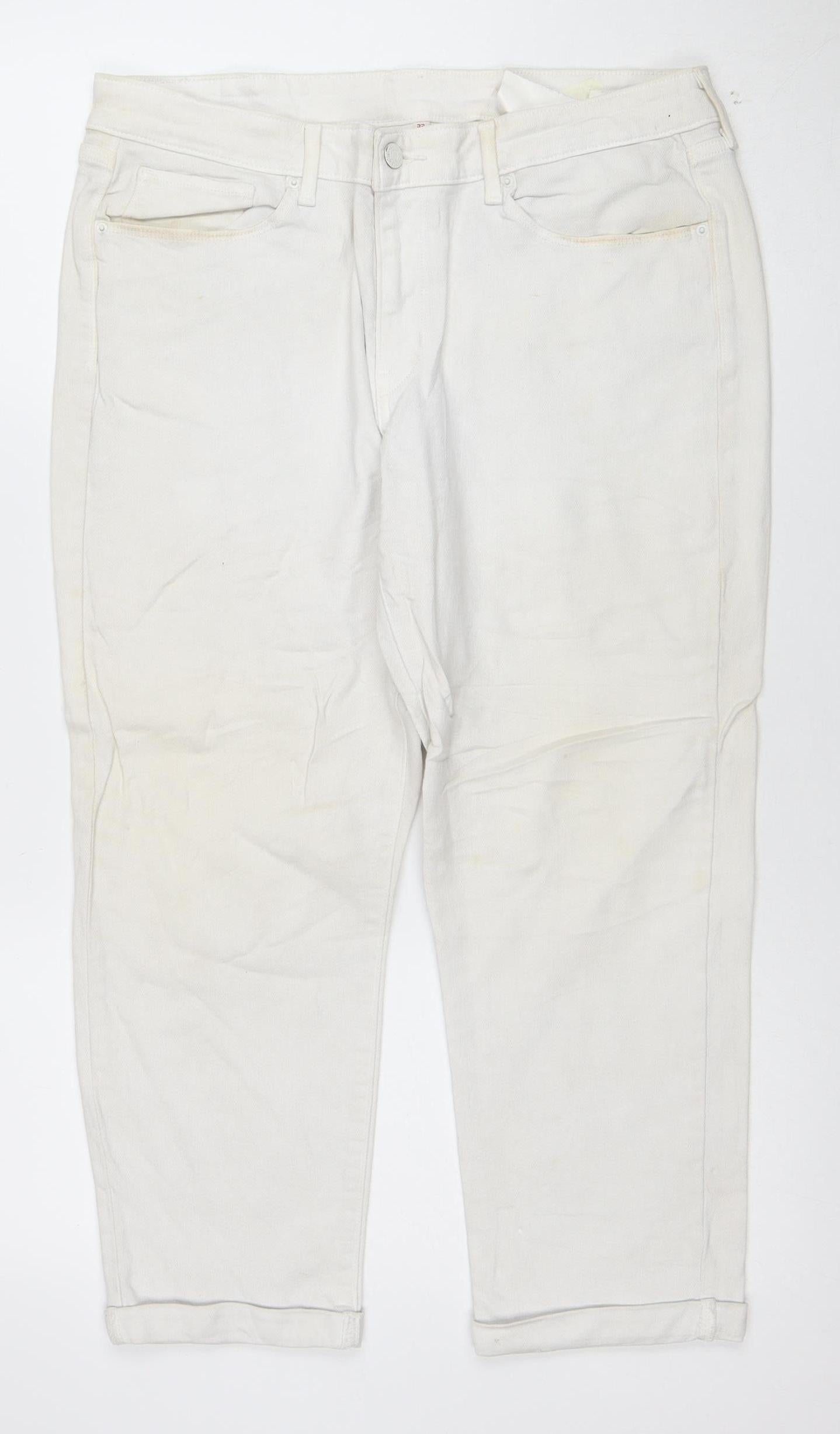 Levi Strauss & Co. Men's White Straight Denim Jeans Size 32 Regular