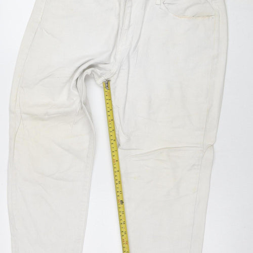 Levi Strauss & Co. Men's White Straight Denim Jeans Size 32 Regular