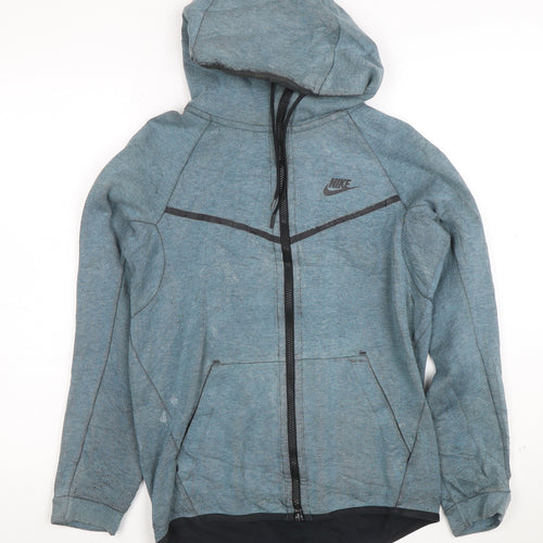 Nike Men's Blue Full Zip Hoodie XS Regular Fit Sportswear