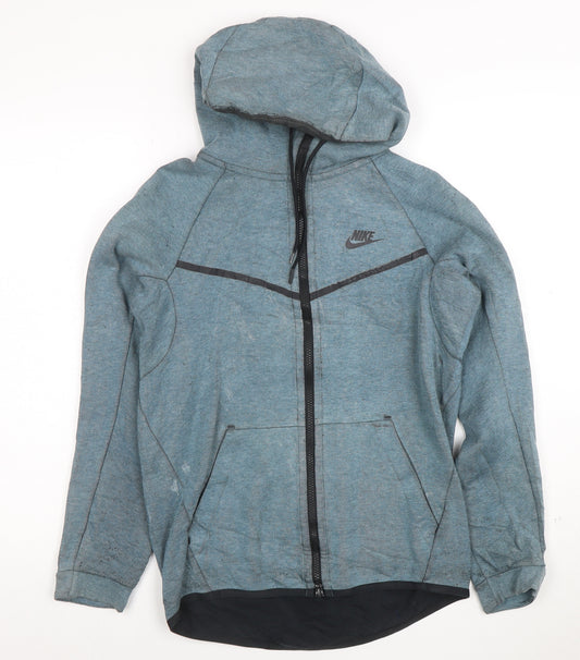 Nike Men's Blue Full Zip Hoodie XS Regular Fit Sportswear