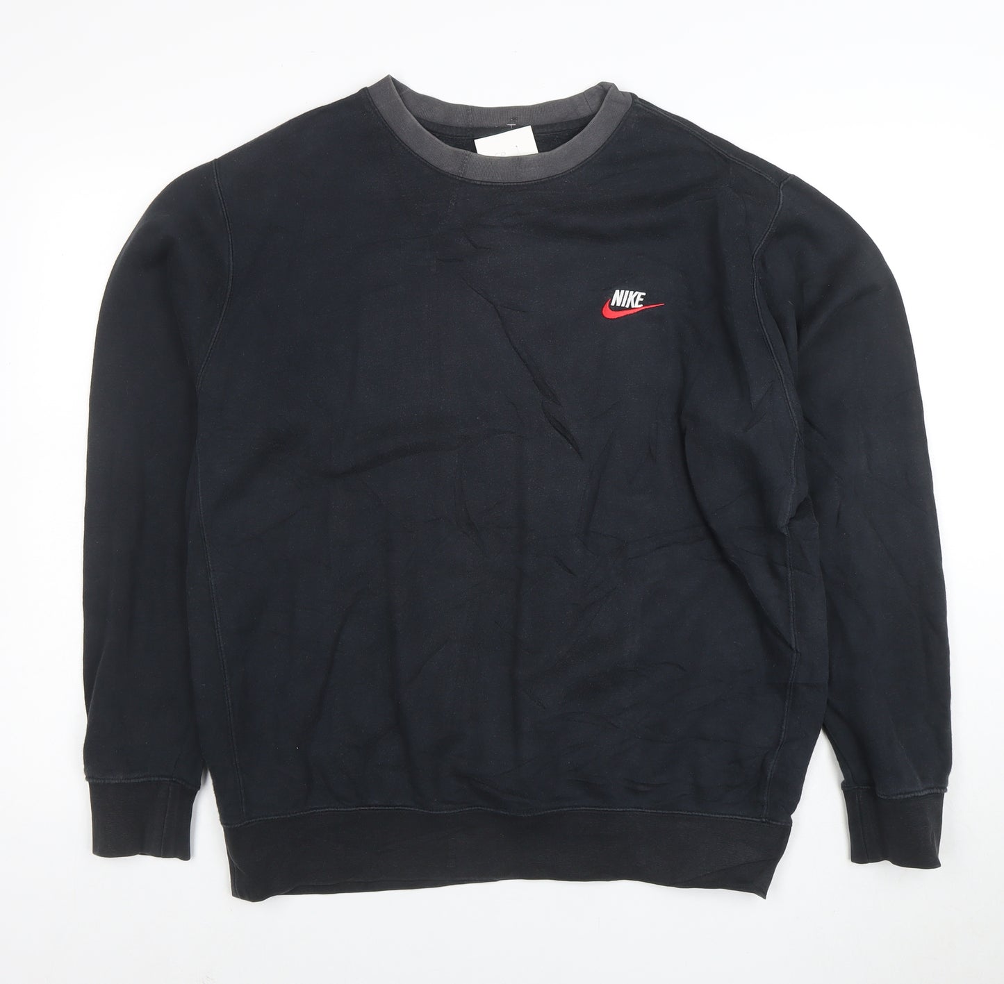 Nike Men's Black L Pullover Fleece Sweatshirt with Logo