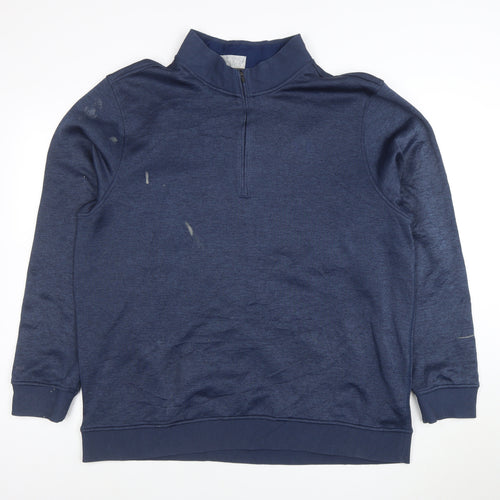 Under Armour Men's Blue 2XL 1/4 Zip Pullover Sweatshirt