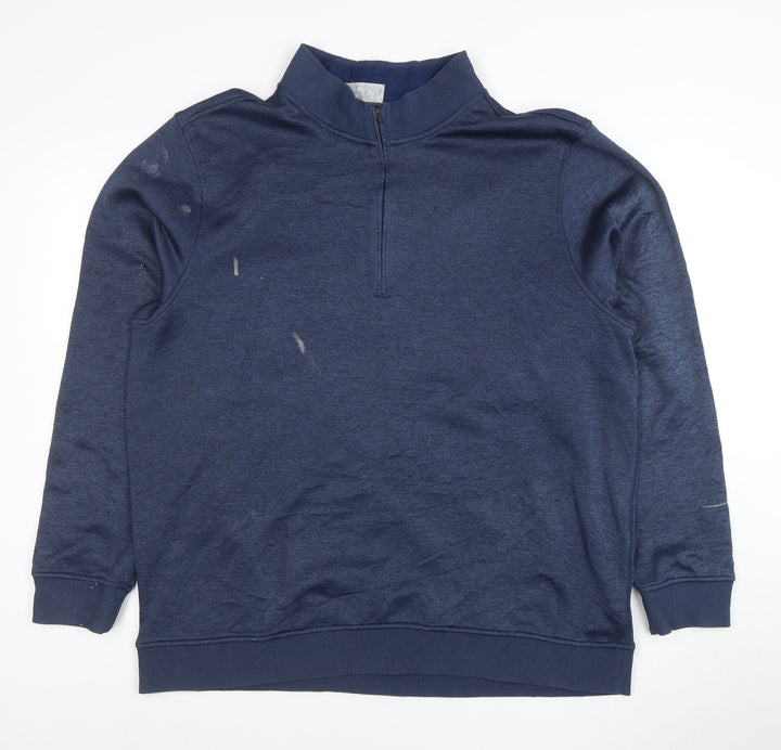 Under Armour Men's Blue 2XL 1/4 Zip Pullover Sweatshirt