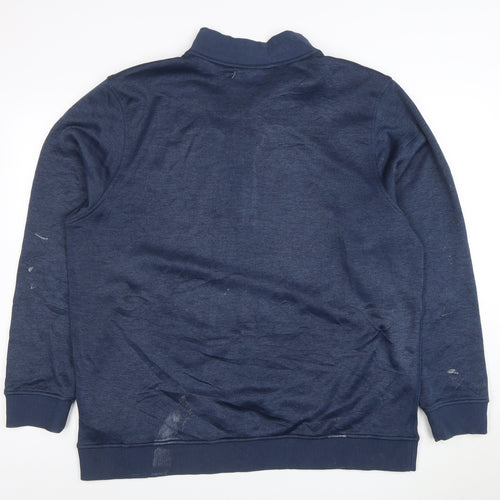 Under Armour Men's Blue 2XL 1/4 Zip Pullover Sweatshirt