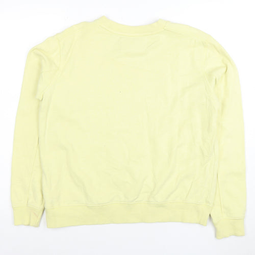 Calvin Klein Jeans Men’s Yellow Logo Sweatshirt Small Regular Fit