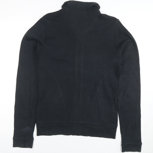 Adidas Women's Black Full Zip Sweatshirt Size 12 Cotton Blend