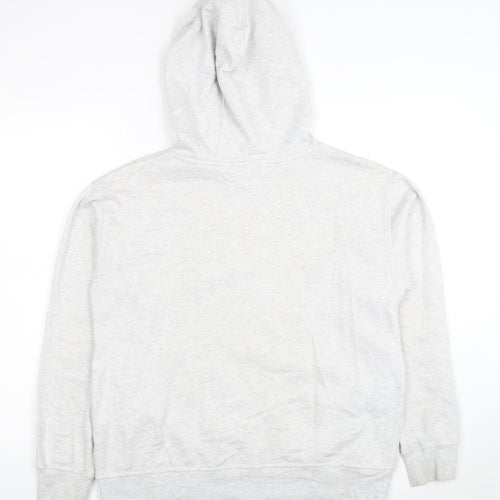 Disney Women's Grey Stitch Hoodie Size S Pullover Hooded Sweatshirt