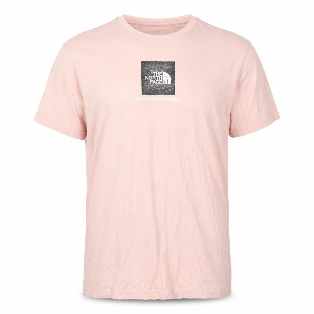 The North Face Men's Pink Cotton Crew Neck Short Sleeve T-Shirt S