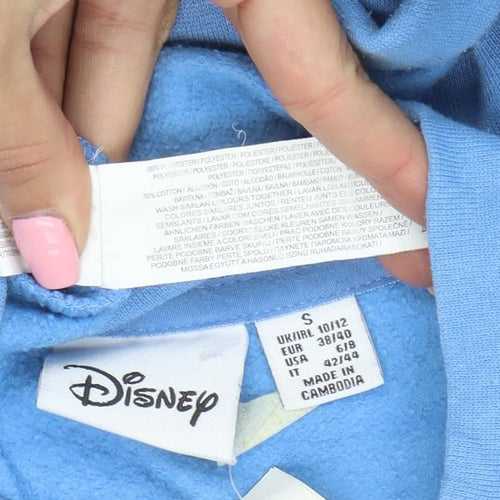 Disney Women Blue Stitch Pullover Sweatshirt Size S