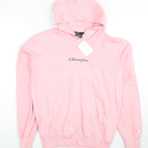 Champion Women's Pink Pullover Hoodie Size XS Logo Cotton Blend