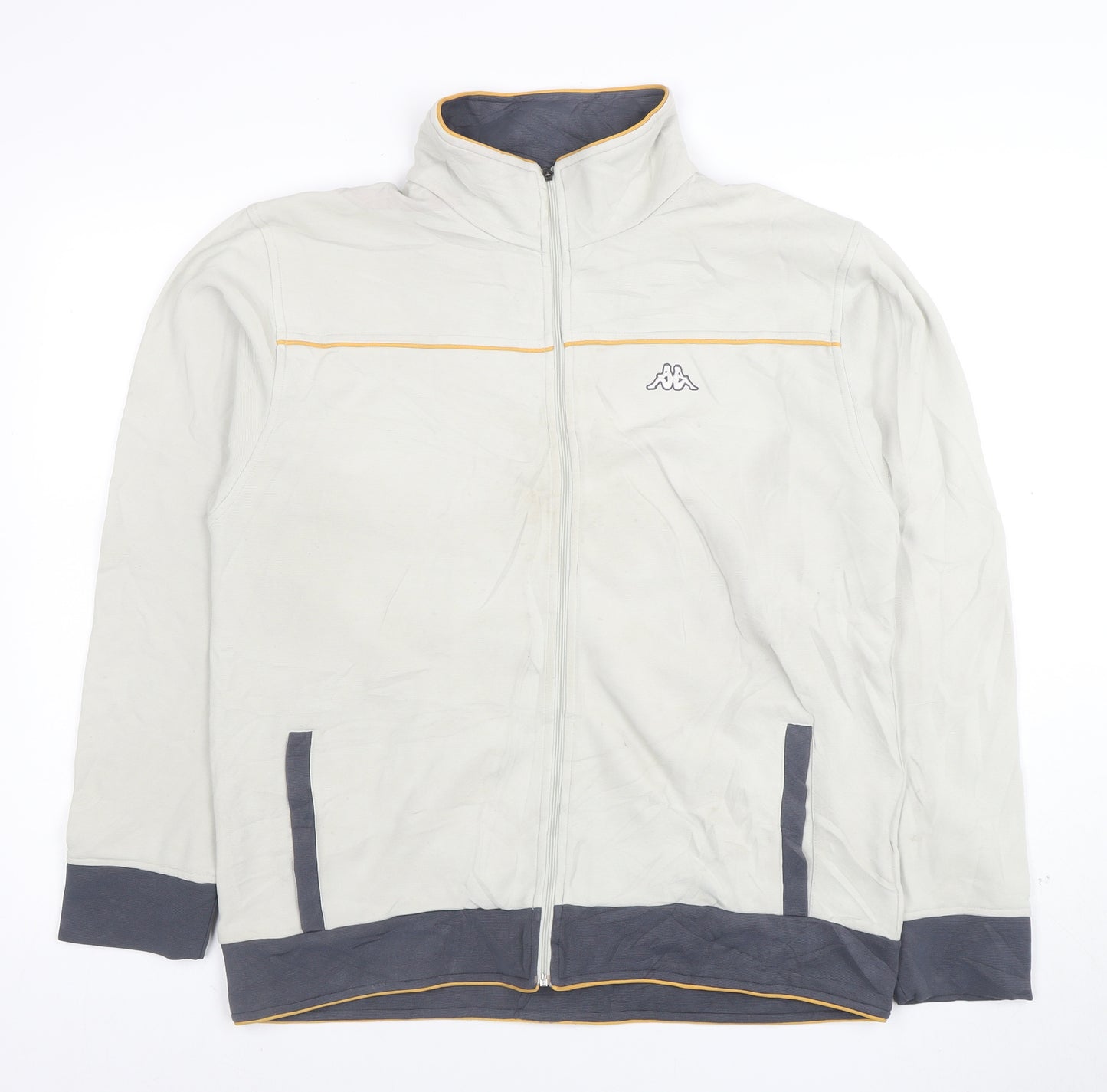 Kappa Men’s Beige Full Zip Sweatshirt XL Sports Jacket