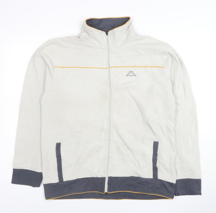 Kappa Men’s Beige Full Zip Sweatshirt XL Sports Jacket