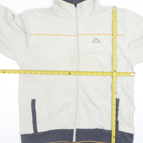 Kappa Men’s Beige Full Zip Sweatshirt XL Sports Jacket