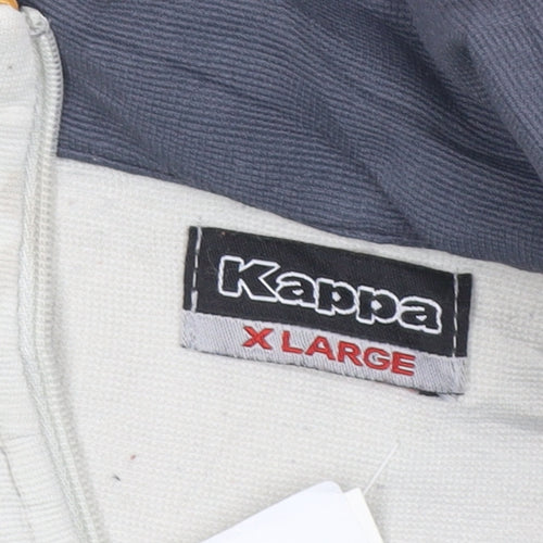 Kappa Men’s Beige Full Zip Sweatshirt XL Sports Jacket