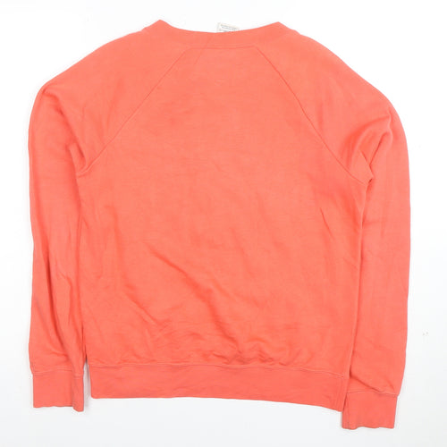 Nike Men's Coral Crew Neck Logo Sweatshirt XS Cotton Blend