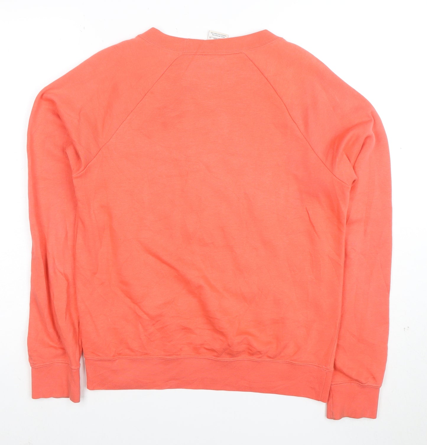 Nike Men's Coral Crew Neck Logo Sweatshirt XS Cotton Blend