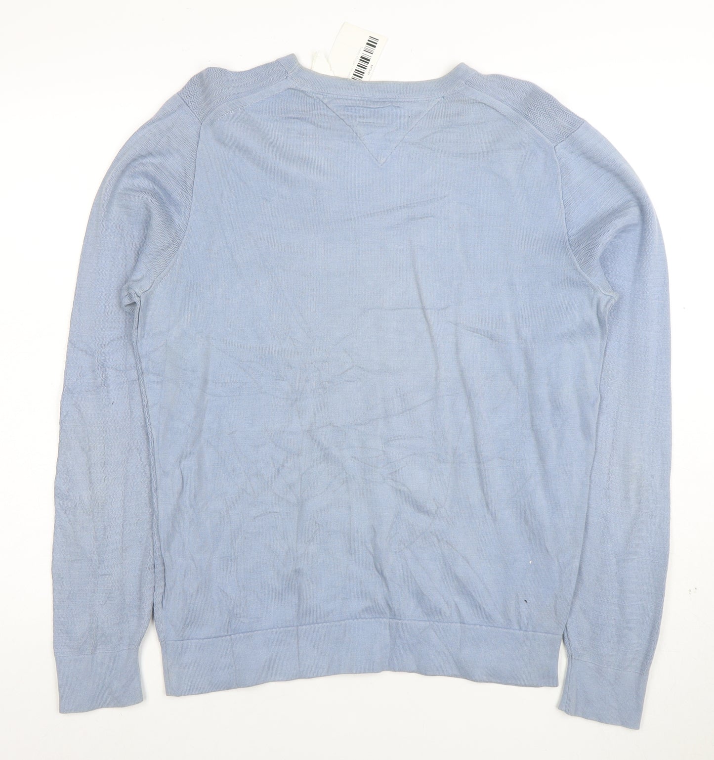 Tommy Hilfiger Men's Blue Organic Cotton Crew Neck Sweatshirt M