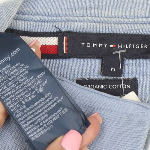 Tommy Hilfiger Men's Blue Organic Cotton Crew Neck Sweatshirt M