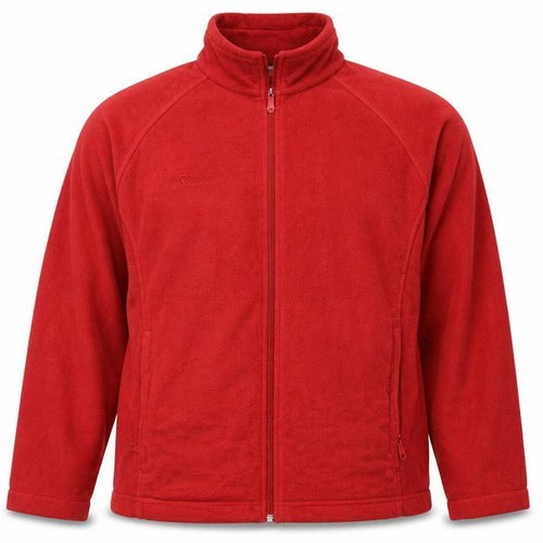 Columbia Unisex Red Fleece Full Zip Outdoor Jacket XL
