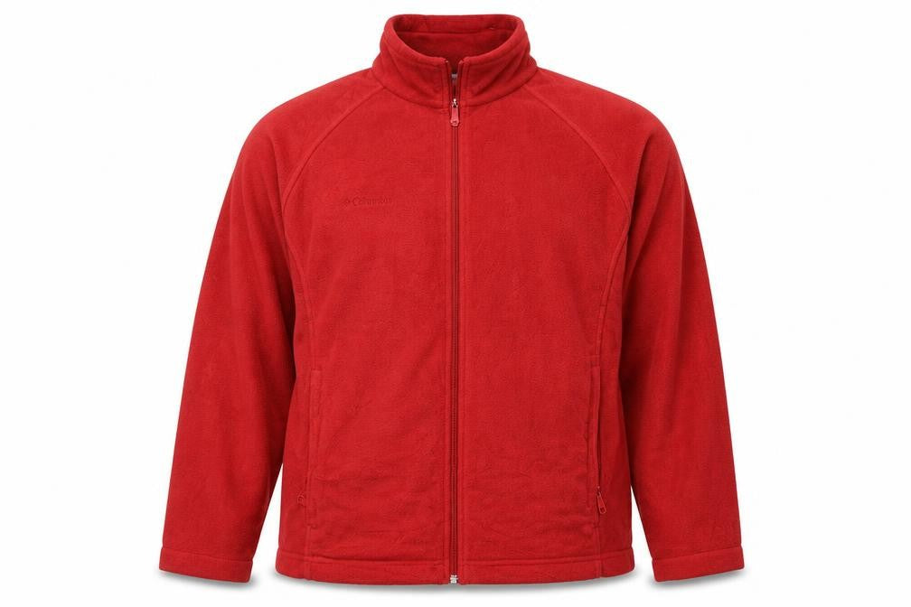 Columbia Unisex Red Fleece Full Zip Outdoor Jacket XL