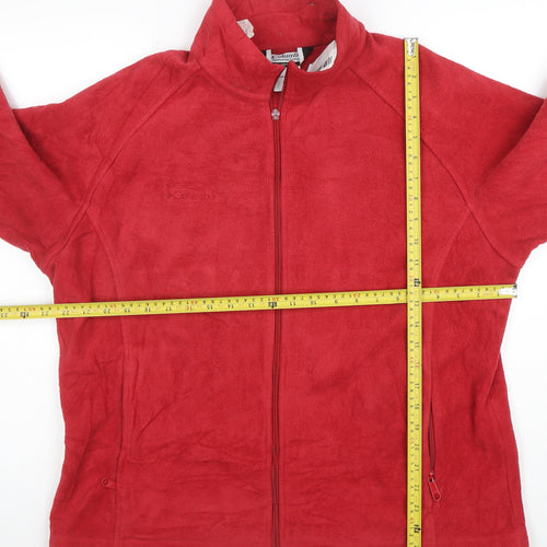 Columbia Unisex Red Fleece Full Zip Outdoor Jacket XL